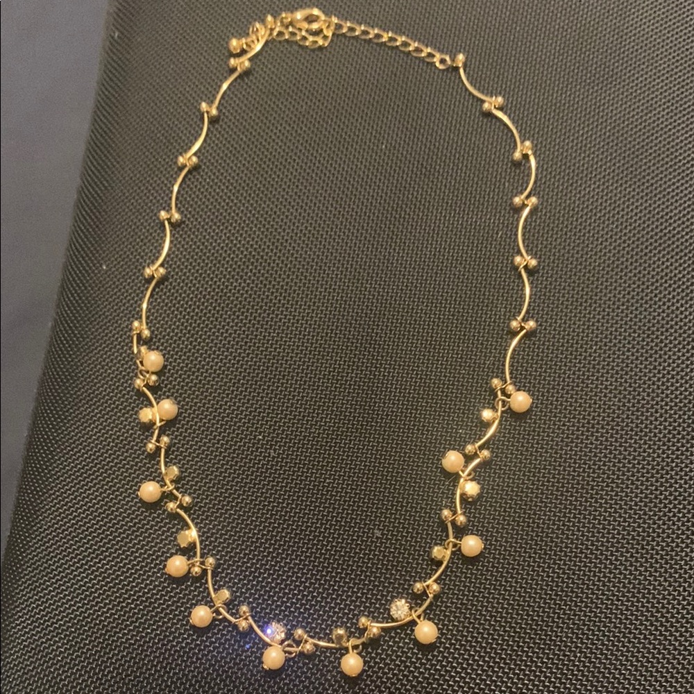 Carolee Vintage Gold-Toned and Cream Nature-Inspired Necklace